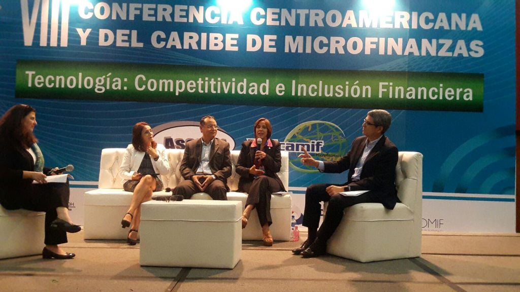 Mercedes Canalda de Beras-Goico, en la VIII Conferencia Centroamericana y del Caribe de Microfinanzas
