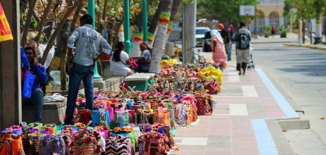 Fotografia de bolsos wayuu-fmbbva