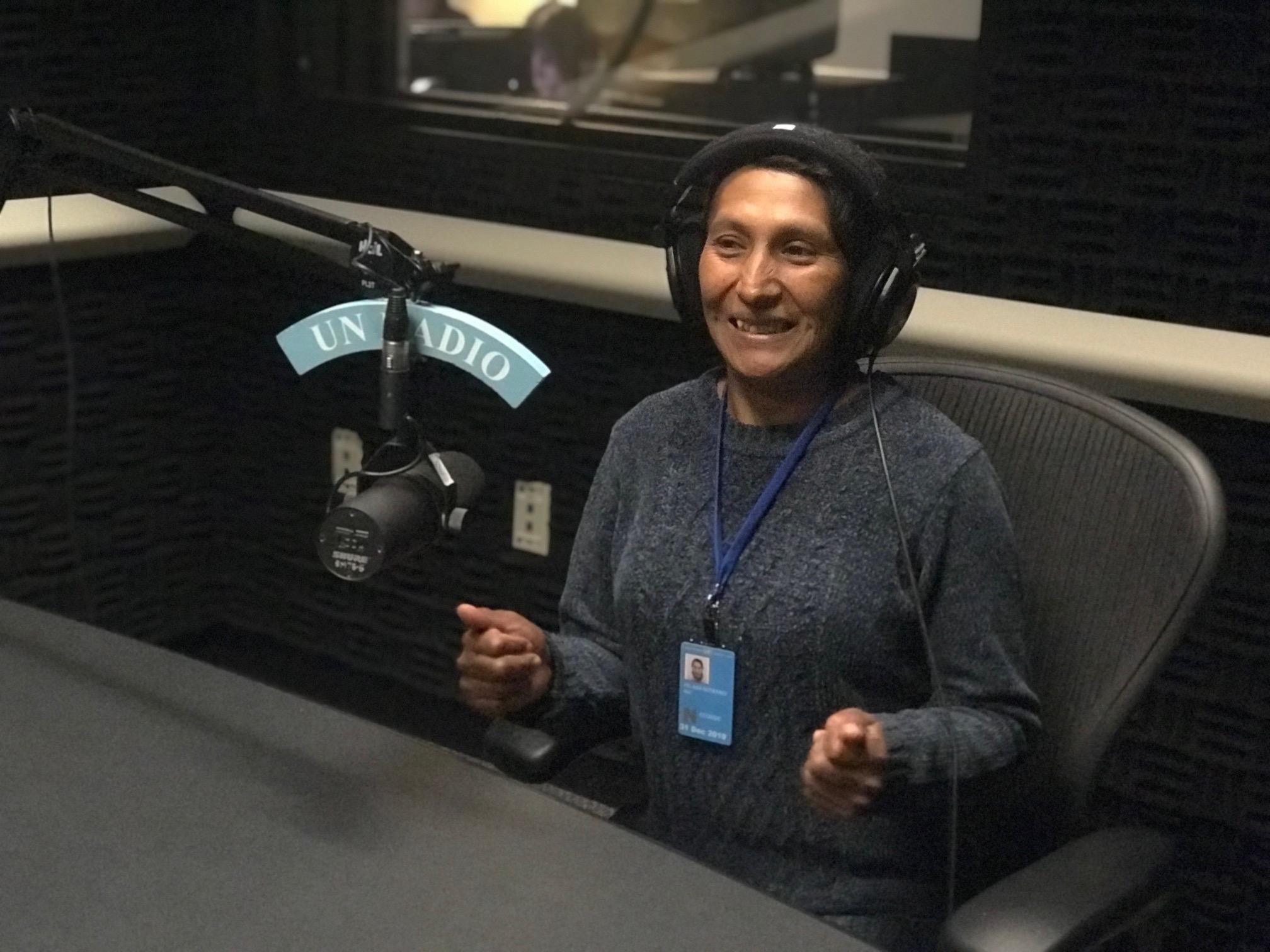Rut Pelaiza, asesora peruana de la FMBBVA, en Radio ONU