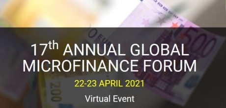 Cartel del evento de microfinanzas