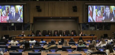 Acto de la FMBBVA en Naciones Unidas, en la CSW67, sobre mujer y digitalización