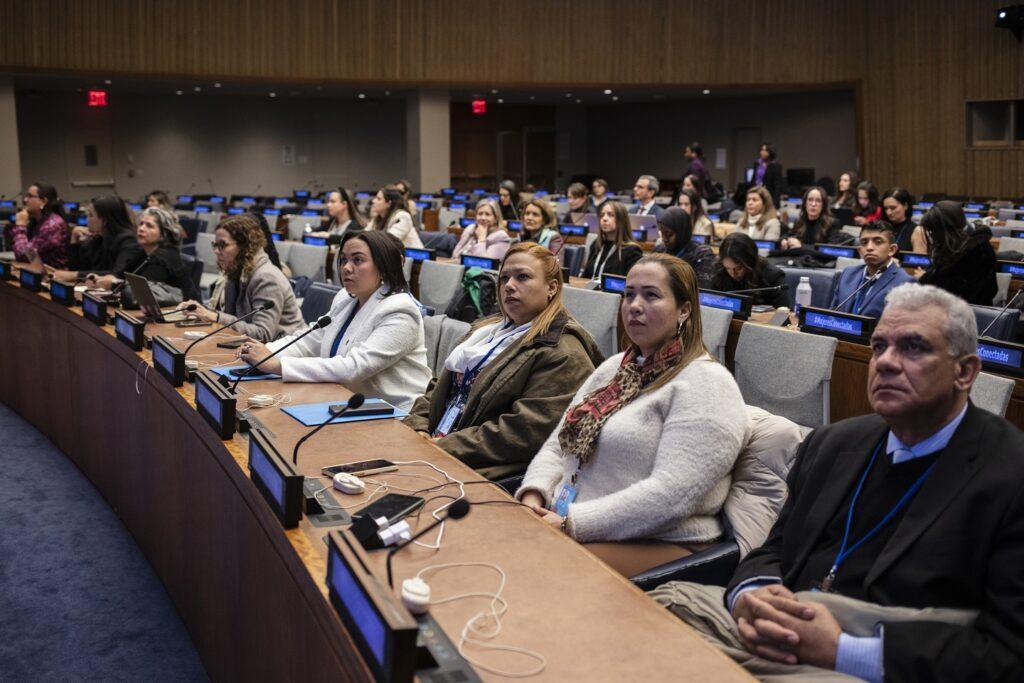 Asistentes durante el acto de la FMBBVA en la ONU